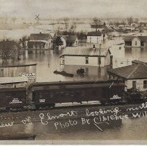Cherokee district of Elnora during 1913 flood