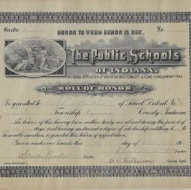 1915 school award issued to Mildred Gaither