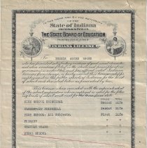1924 teacher's licence issued to Bessie A. Brown