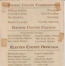 1991 pamphlet about the Daviess County Courthouse