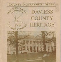 1991 pamphlet about the Daviess County Courthouse