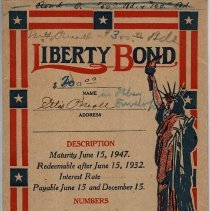 Etta O'Neall's war bond envelope (ca. 1942-1945)