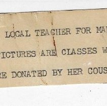 Label for Lela Lee collection at Daviess County Mu