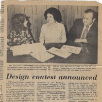 "Hertiage In Design" contest annoucement (ca. 1974)
