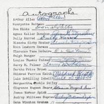 Program for the 50th reunion of WHS class of 1907