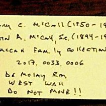 2017.0033.0006 Label