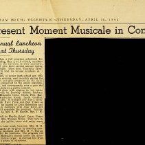 Articles about Mary Jayne (Peek) Mathews