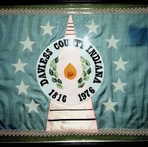 Daviess County flag designed by Kathleen J. Cavanaugh (1975)