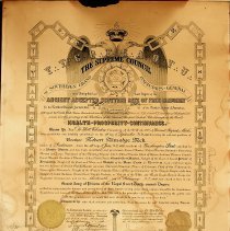 Robert T. Beck's 1919 certificate as 32d Degree in Free Masons