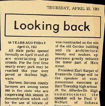1981 "Looking Back" article about new Coca-Cola plant in Washington