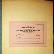 1955 list of adult males in Van Buren Township