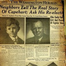 1950 Washington Herald newspaper devoted to Homer E. Capehart