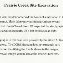1973 Prairie Creek excavation by Indiana University