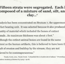 1973 Prairie Creek excavation by Indiana University