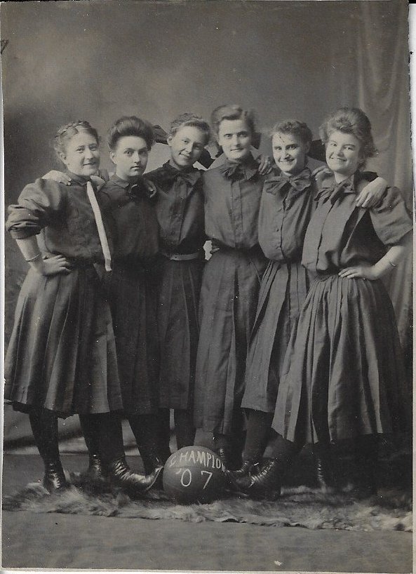 1907 Odon High School girls basketball team Photograph Daviess