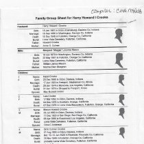 Genealogy of the family of Howard Howard Crooke (1867-1948)