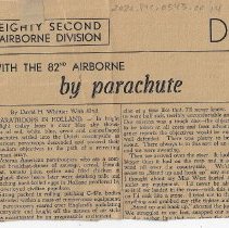 1944 letter from Kenneth Smith about WW II Market Garden campaign