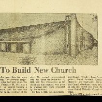 1972 article about new church for the Odon United Methodist Church