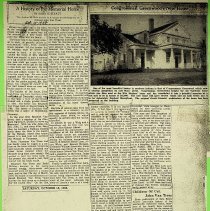 1938 newspaper article about Van Trees home