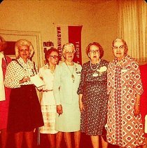 Pauline Fields and others at a DAR event in Washington (ca. 1965-1975)