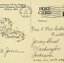 Holiday & greeting cards received by Mr. & Mrs. Gilbert & Pauline Fields