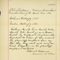 Catherine Mattingly, et. al. v. Cecelia Mattingly, et. al. 1893 lawsuit