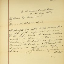 Aetna Life Insurance Company v. Francis A. McAtee, et. al. 1892 lawsuit