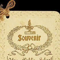 1896-1897 souvenir card for the Odon Public School