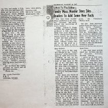 1967 Letters to the Editor about burial of James "Bud" Stone