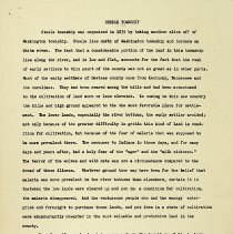 Report about Steele Township (ca. 1920)