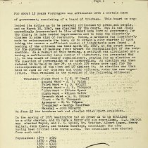 "A History of Washington, Indiana" (ca. 1930-1940)