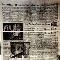 1958 edition of The Sunday Courier and Press about Washington