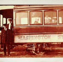 Electric street car operated by Washington Street Railway (ca. 1910-1920)