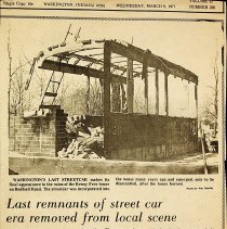Streetcar No. 26 used by the Washington Street Railway