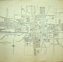 Map of Washington prepared by Eddie Humbarger (ca. 1950-1960)