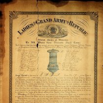 1897 charter granted to U.S. Grant Circle, No. 19 in Washington