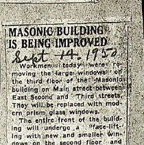 1950 article about remodel of Masonic Lodge in Washington