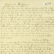 Gabriel Beitman v. Richard Colvin 1887 lawsuit