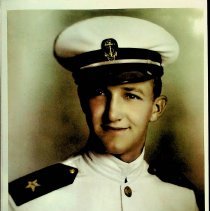 Adrian B. Allsion in WW II Navy dress uniform
