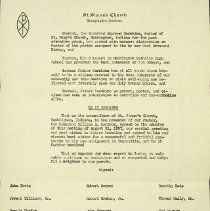1957 resolution of greetings & good wishes to Father Raymond Marchino