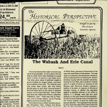 1990 "The Historical Perspective" column about the Wabash and Erie Canal, Part 2.
