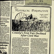 1991 column about first fairs in Daviess County