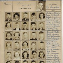 Clifford Bingham's students at Lett School (1938-1939)