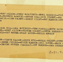 Charles Stuckey & his students at Cumback School Veale Twp. (ca. 1902)