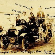 Washington's first motorized fire engine (ca. 1926-1927)