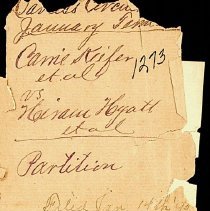 Carrie Kiefer, et. al. v. Hiram Hyatt, et. al. 1895 lawsuit