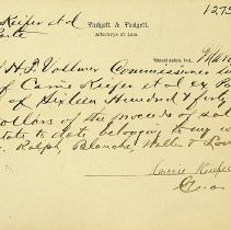 Carrie Kiefer, et. al. v. Hiram Hyatt, et. al. 1895 lawsuit