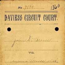 John W. Groves v. Jemima Groves, et. al. 1892 lawsuit