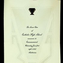 1933 commencement at Washington Catholic High School