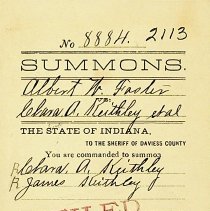 Albert W. Foster v. Clara & James Keithley 1895 lawsuit
